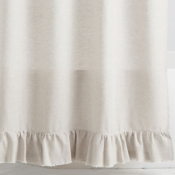 Pottery Barn Bath Pottery Barn Linen Shower Curtain Liner Hooks